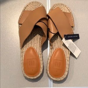 Tan leather sandals